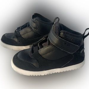Jordan kids 8C black and white high tops